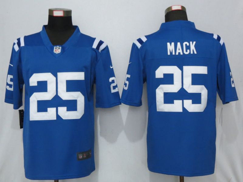 Men Indianapolis Colts 25 Mack Blue Nike Vapor Untouchable Limited Playe NFL Jerseys